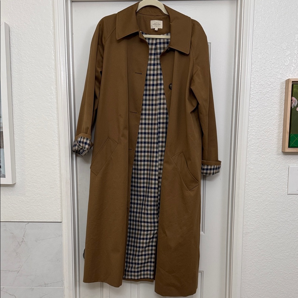 Sezane Clyde Tan Trench Coat